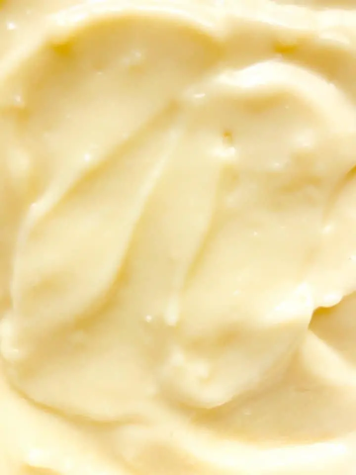 A close-up of pastry cream texture.