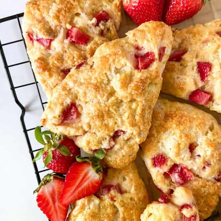 The best strawberry buttermilk scones.