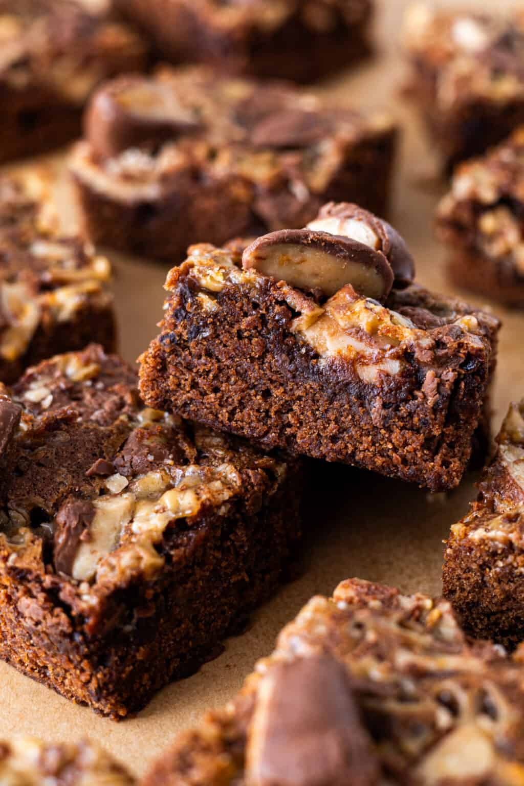 Chocolate Heath Bar Brownies with Toffee Bits Sugary Logic