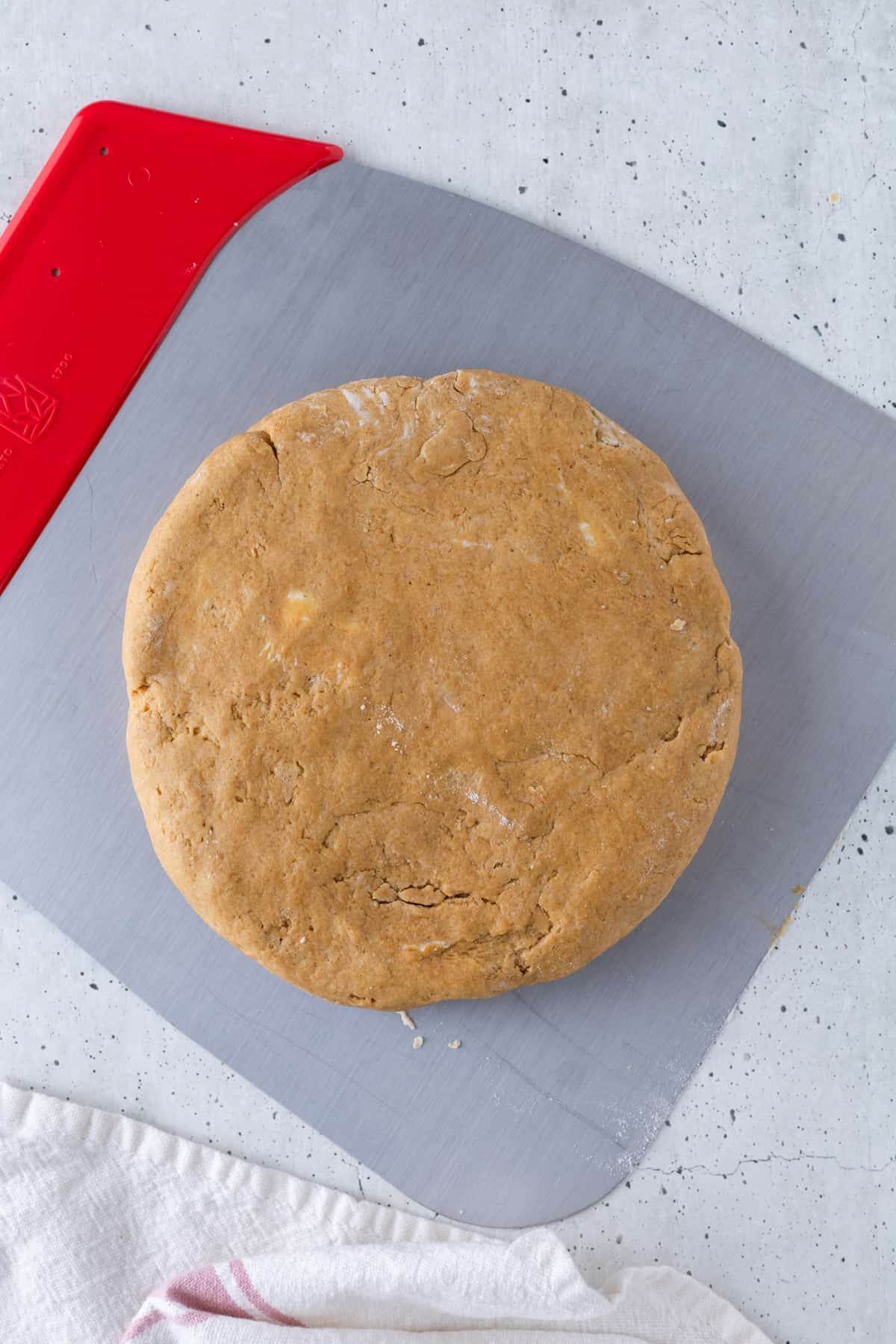 A disk of scone dough.